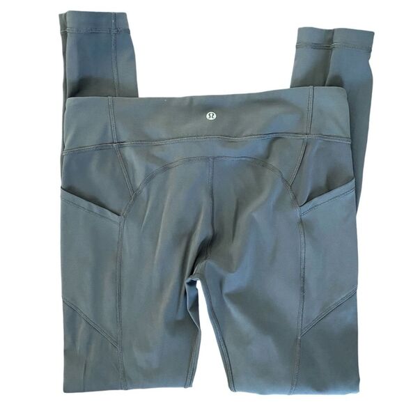 Lululemon‎ Leggings size 8 all the right places gray activewear running - Picture 1 of 16